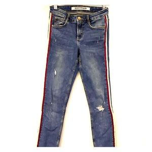 Zara Trafaluc Denim Collection ripped jeans